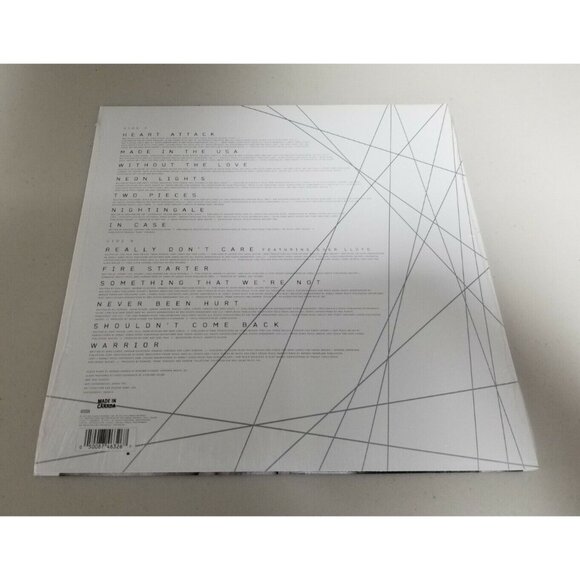 Demi Lovato Demi Limited LP Clear Silver Puddle Vinyl Record Album New - Picture 3 of 3